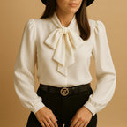 Miss | Blouse Dames Loose Fit Strik Detail - Lichtgewicht Stof - Miss Madera MIS-E445DG