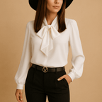 Miss | Blouse Dames Loose Fit Strik Detail - Lichtgewicht Stof - Miss Madera MIS-UQ9DB1