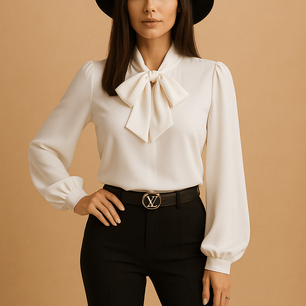 Miss | Blouse Dames Loose Fit Strik Detail - Lichtgewicht Stof - Miss Madera MIS-E445DG