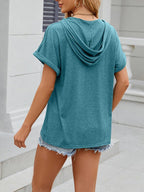 Miss | Blouse Dames Oversized Hooded - Viscose - Miss Madera MIS-DZAOPV