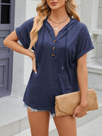 Miss | Blouse Dames Oversized Hooded - Viscose - Miss Madera MIS-1BI42G