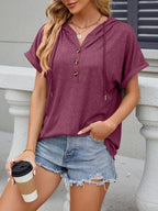 Miss | Blouse Dames Oversized Hooded - Viscose - Miss Madera MIS-DZAOPV