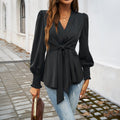 Miss | Blouse Dames Taillestrik & Pofmouwen - Viscose - Miss Madera MIS-8SUFP7