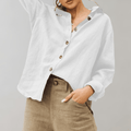 Miss | Blouse Dames Vintage Linnen - Katoen Mix - Miss Madera MIS-PBBX8C