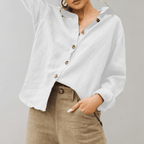Miss | Blouse Dames Vintage Linnen - Katoen Mix - Miss Madera MIS-PBBX8C