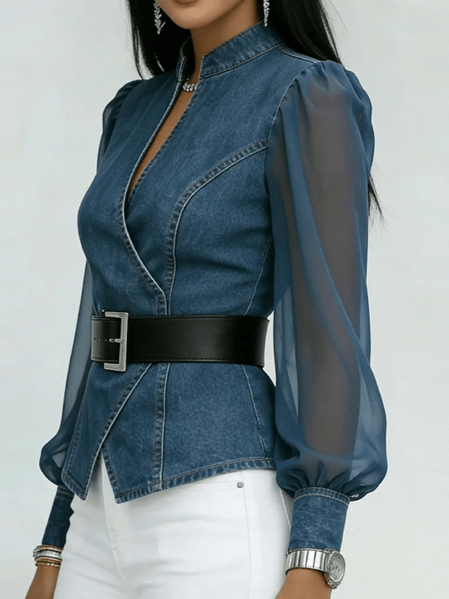 Miss | Blouse Dames Zomer Casual - Katoen - Miss Madera
