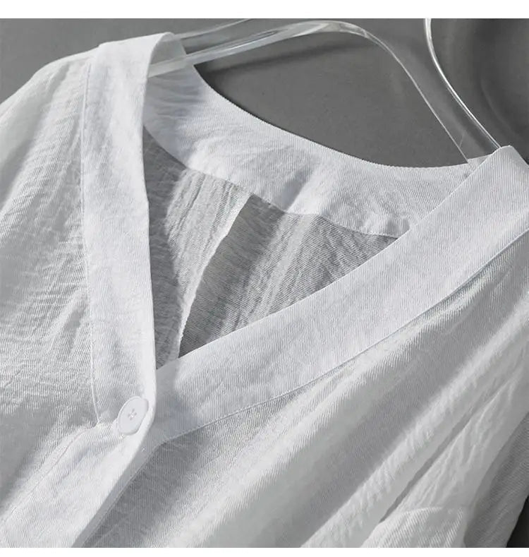 Miss | Blouse Dames Zomer Linnen - Katoen Mix - Miss Madera MIS-TWR1KX