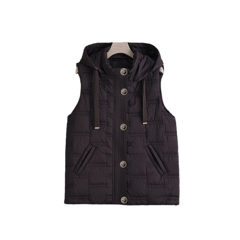 Miss | Bodywarmer Dames Gewatteerd Capuchon Mouwloos - Polyester - Miss Madera MIS-GDUOYF