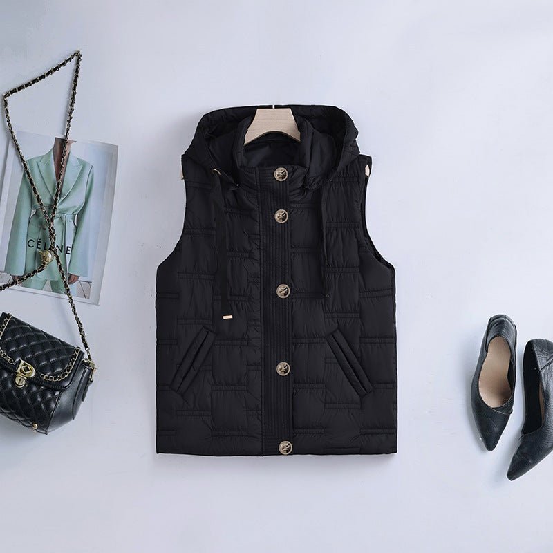 Miss | Bodywarmer Dames Gewatteerd Capuchon Mouwloos - Polyester - Miss Madera MIS-VCXCVP