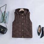 Miss | Bodywarmer Dames Gewatteerd Capuchon Mouwloos - Polyester - Miss Madera MIS-UPHP51