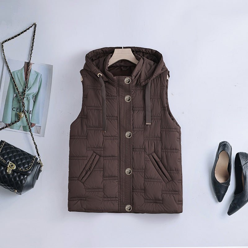 Miss | Bodywarmer Dames Gewatteerd Capuchon Mouwloos - Polyester - Miss Madera MIS-UPHP51