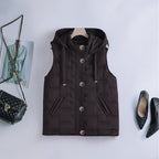 Miss | Bodywarmer Dames Gewatteerd Capuchon Mouwloos - Polyester - Miss Madera MIS-GDUOYF