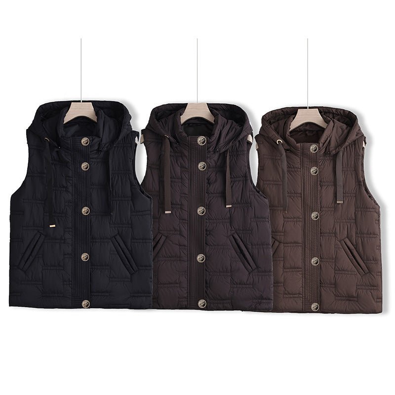 Miss | Bodywarmer Dames Gewatteerd Capuchon Mouwloos - Polyester - Miss Madera MIS-GDUOYF