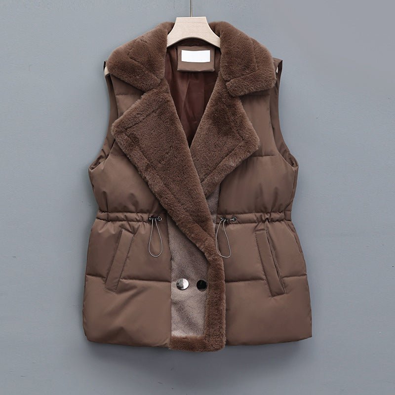 Miss | Bodywarmer Dames Gewatteerd Sjaalkraag Tunnelkoord - Polyester - Miss Madera MIS-A93COP