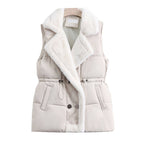 Miss | Bodywarmer Dames Gewatteerd Sjaalkraag Tunnelkoord - Polyester - Miss Madera MIS-A93COP