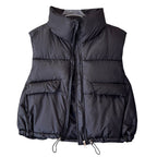 Miss | Bodywarmer Dames Hoge Kraag Kort Boxy Gewatteerd - Miss Madera MIS-LZZ7S8