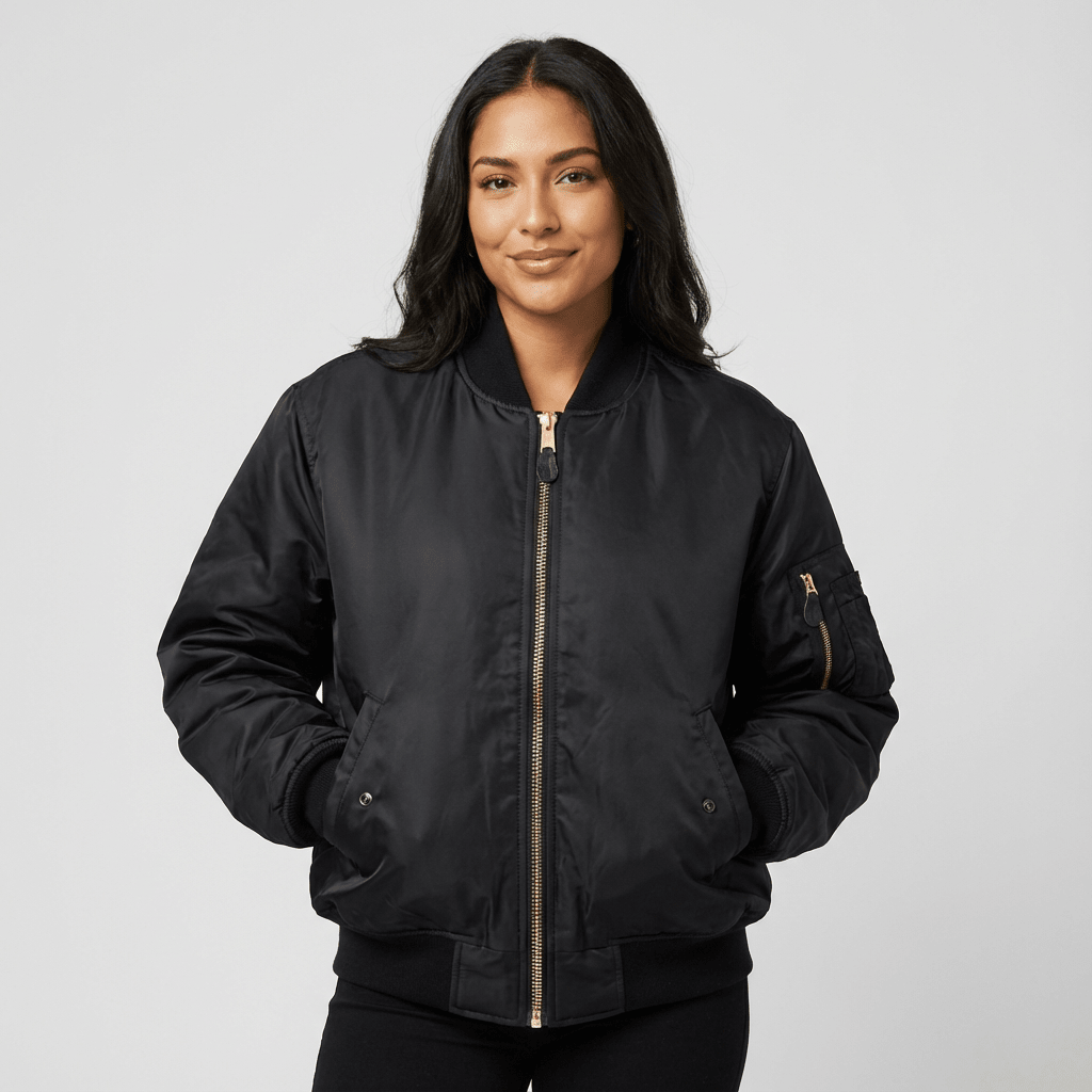 Miss | Bomberjack Dames Casual - Polyester - Miss Madera