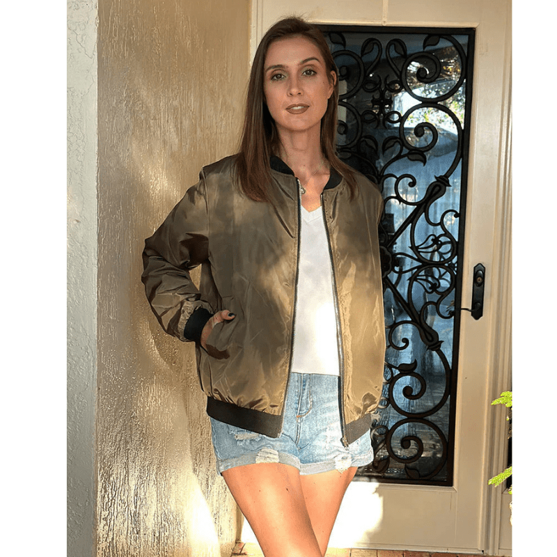 Miss | Bomberjack Dames Casual - Polyester - Miss Madera