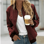Miss | Bomberjack Dames Casual - Polyester - Miss Madera