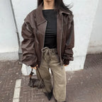 Miss | Bomberjack Dames Oversized - Polyester - Miss Madera MIS-C79C2A
