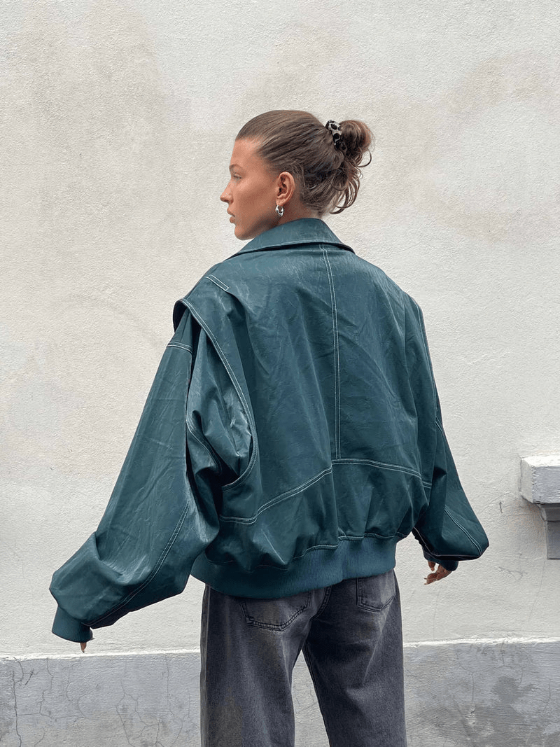 Miss | Bomberjack Dames Oversized - Polyester - Miss Madera MIS-C79C2A