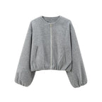 Miss | Bomberjas Dames Casual Oversized - Polyester - Miss Madera