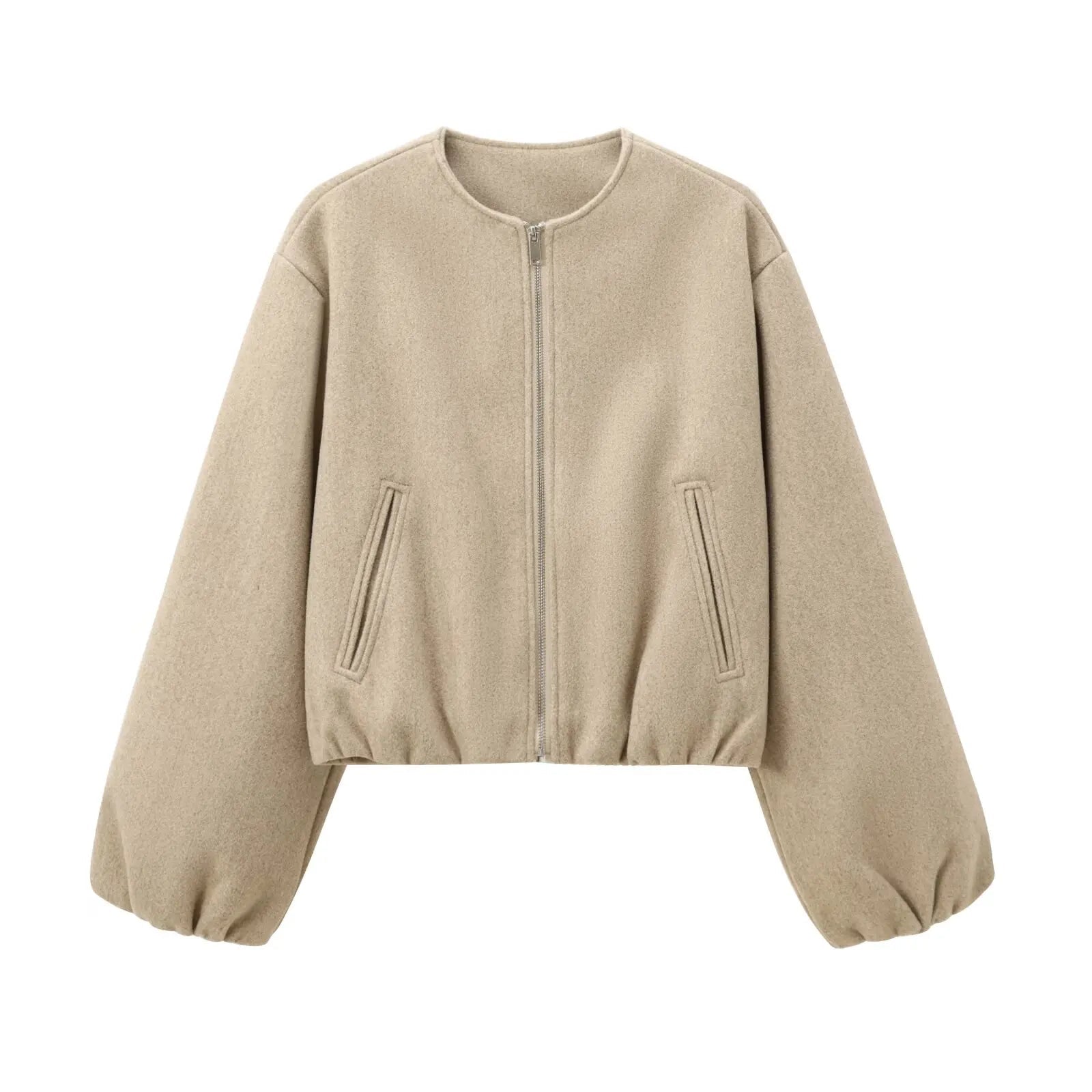 Miss | Bomberjas Dames Casual Oversized - Polyester - Miss Madera