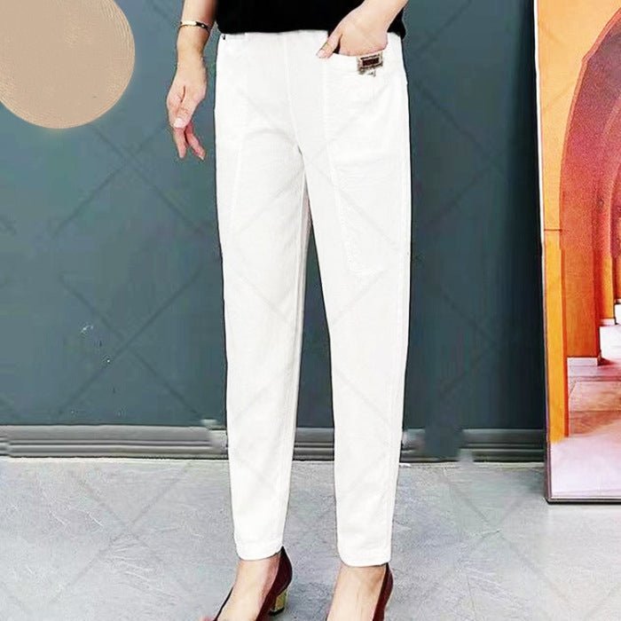 Miss | Broek Dames Casual Elastische Taille - Katoen - Miss Madera MIS-8MDU54