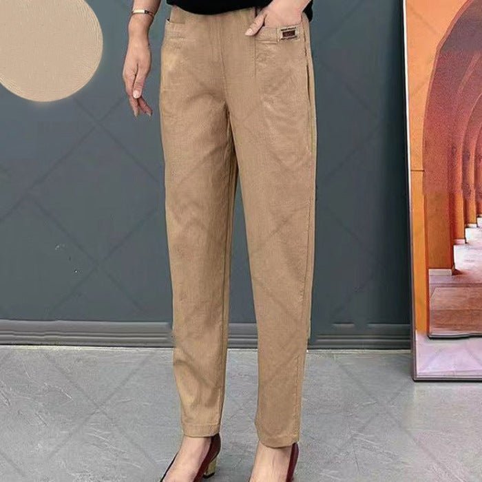 Miss | Broek Dames Casual Elastische Taille - Katoen - Miss Madera MIS-4YS2F6