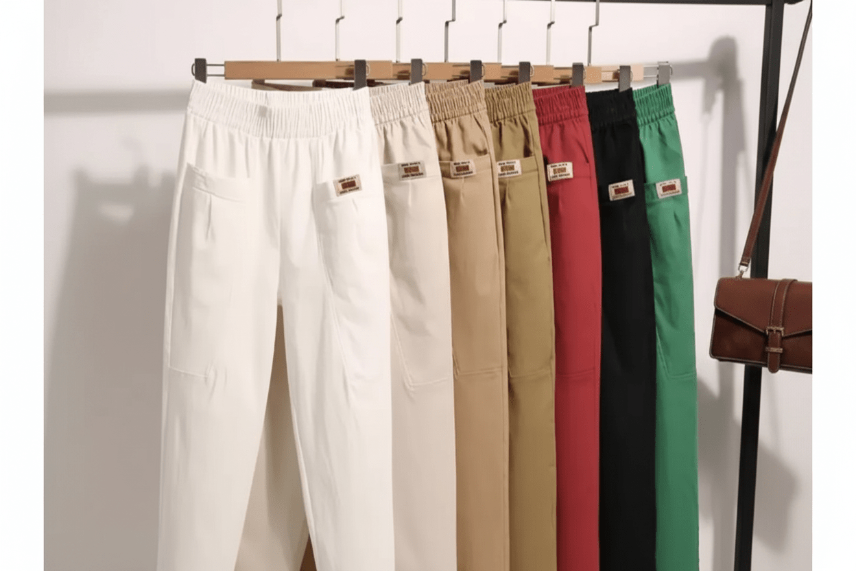 Miss | Broek Dames Casual Elastische Taille - Katoen - Miss Madera MIS-4YS2F6