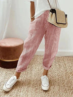 Miss | Broek Dames Casual Gestreept - Linnenmix - Miss Madera MIS-I5XYH6