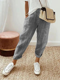 Miss | Broek Dames Casual Gestreept - Linnenmix - Miss Madera MIS-5HATJ1