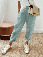 Miss | Broek Dames Casual Gestreept - Linnenmix - Miss Madera MIS-GPQ1MN