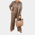Miss | Broek Dames Casual High Waist Straight - Zacht Geweven Stof - Miss Madera MIS-S0C1UM