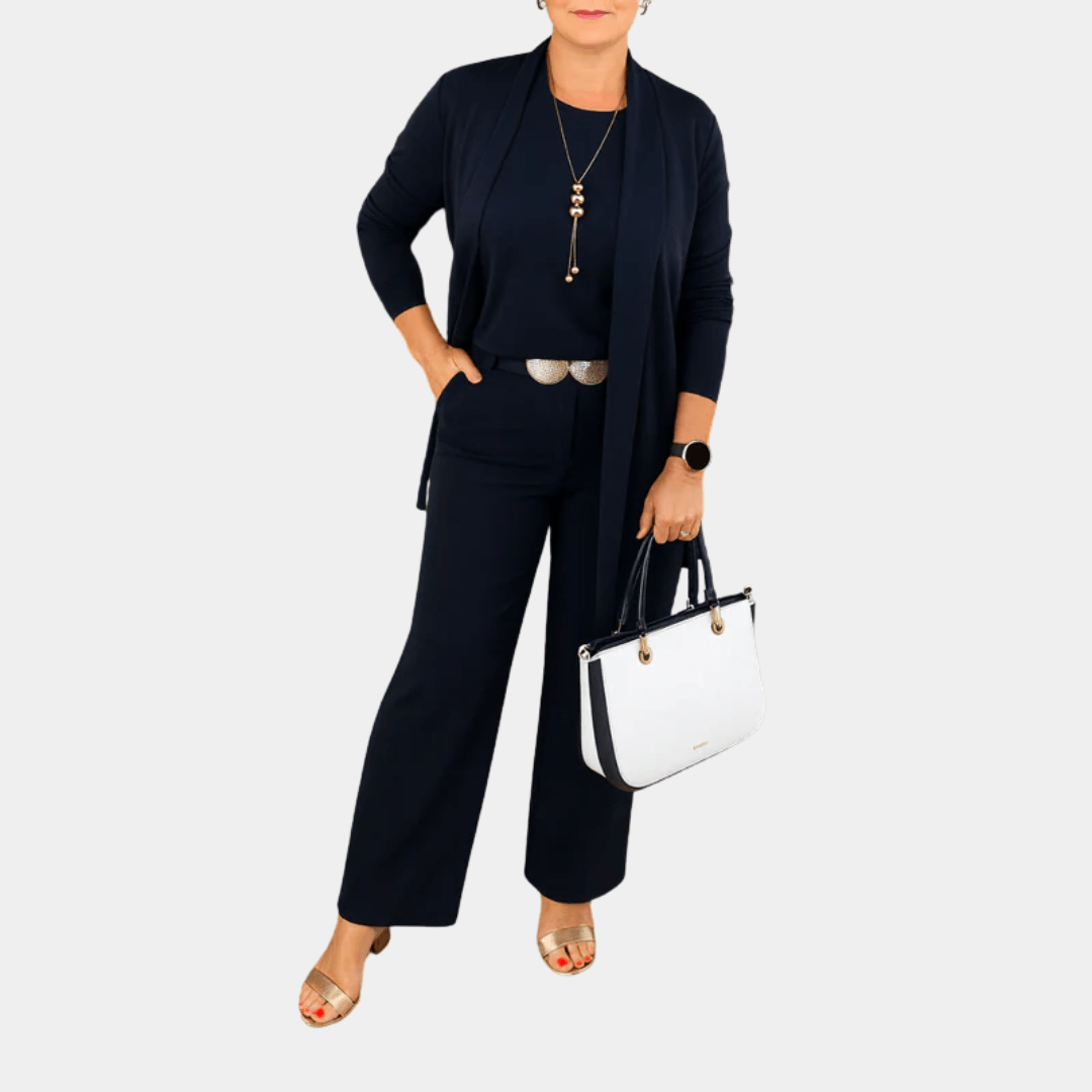 Miss | Broek Dames Casual High Waist Straight - Zacht Geweven Stof - Miss Madera MIS-S16D4L