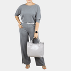 Miss | Broek Dames Casual High Waist Straight - Zacht Geweven Stof - Miss Madera MIS-9OTNC0
