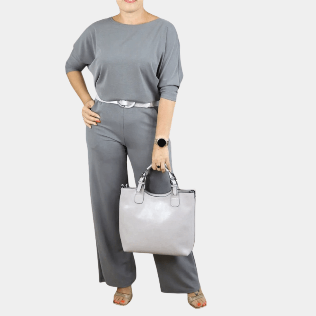 Miss | Broek Dames Casual High Waist Straight - Zacht Geweven Stof - Miss Madera MIS-9OTNC0