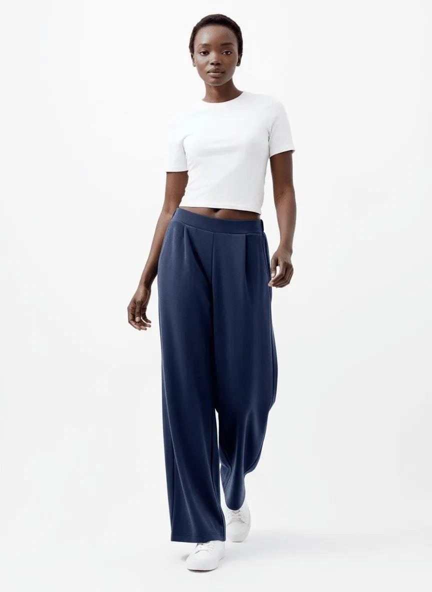 Miss | Broek Dames Casual Wide Leg - Viscosemix - Miss Madera