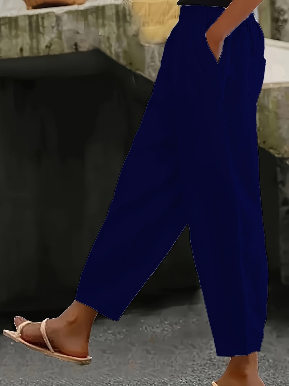 Miss | Broek Dames Driekwart Capri Regular Fit - Katoenblend - Miss Madera MIS-X6MFN5