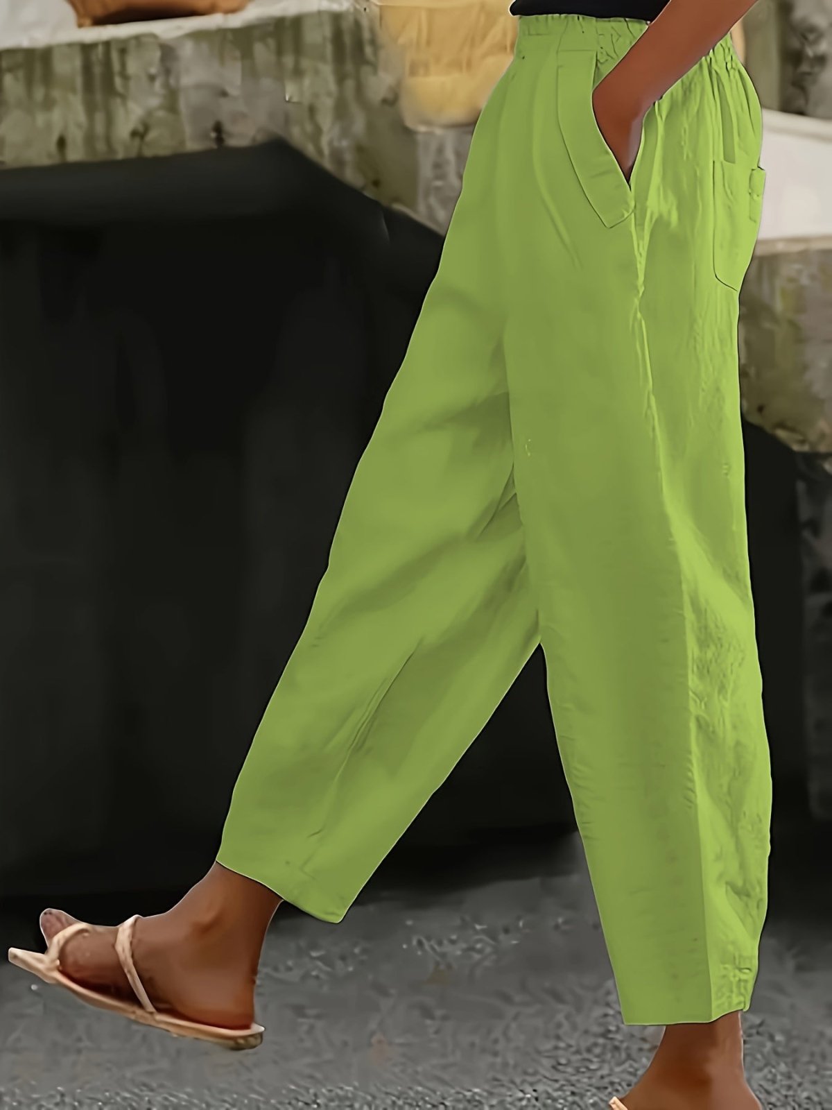 Miss | Broek Dames Driekwart Capri Regular Fit - Katoenblend - Miss Madera MIS-MXDLF4