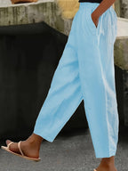 Miss | Broek Dames Driekwart Capri Regular Fit - Katoenblend - Miss Madera MIS-LYL0WG