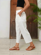 Miss | Broek Dames Driekwart Capri Regular Fit - Katoenblend - Miss Madera MIS-X2CANH