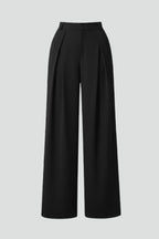 Miss | Broek Dames High Rise Wide Leg met Geplooide Taille - Miss Madera MIS-VON8LP