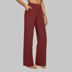 Miss | Broek Dames High Waist Regular - Katoenmix - Miss Madera