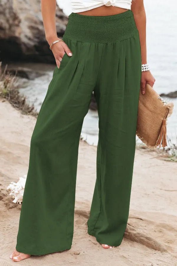 Miss | Broek Dames High Waist Wide Leg - Katoenmix - Miss Madera MIS-F8AC7D
