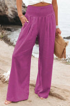 Miss | Broek Dames High Waist Wide Leg - Katoenmix - Miss Madera MIS-4878E9