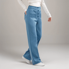Miss | Broek Dames Hoge Taille Flared - Superelastische stretch stof - Miss Madera MIS-T4WC4Y