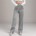 Miss | Broek Dames Hoge Taille Flared - Superelastische stretch stof - Miss Madera MIS-GAQ73U