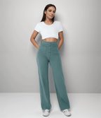 Miss | Broek Dames Hoge Taille Flared - Superelastische stretch stof - Miss Madera MIS-T4WC4Y
