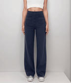 Miss | Broek Dames Hoge Taille Flared - Superelastische stretch stof - Miss Madera MIS-BWWJFH
